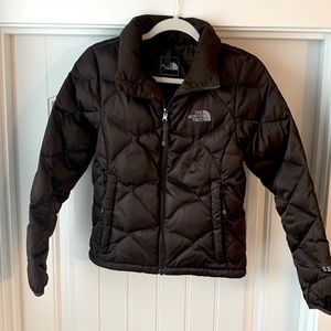 Women’s North Face Brown zip up Puffer Jacket